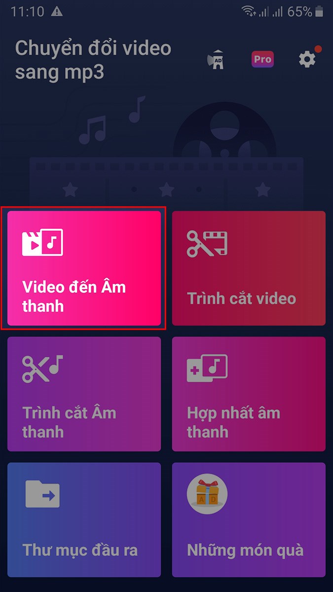 Chọn video TikTok đã tải về trước đó 