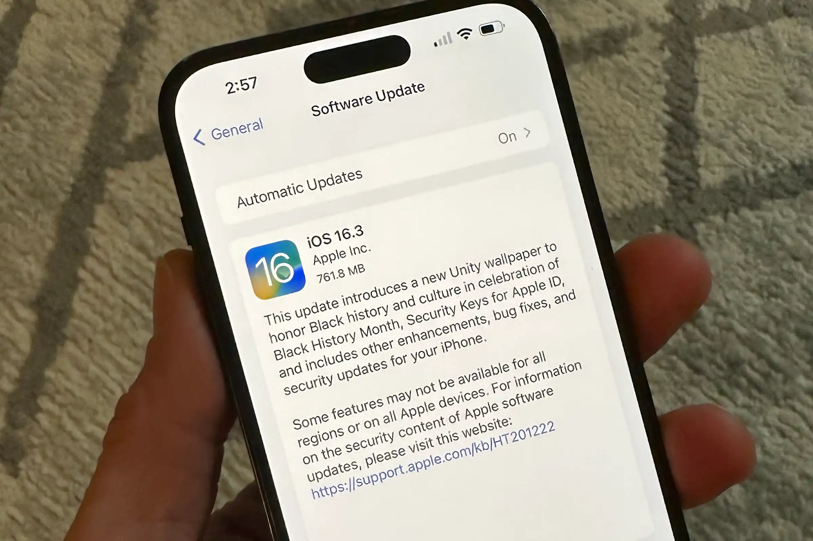 Cách update hệ quản lý điều hành iOS