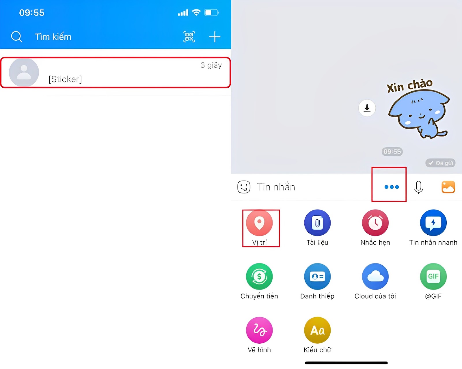 Cách chia sẻ vị trí trên Zalo bằng iPhone