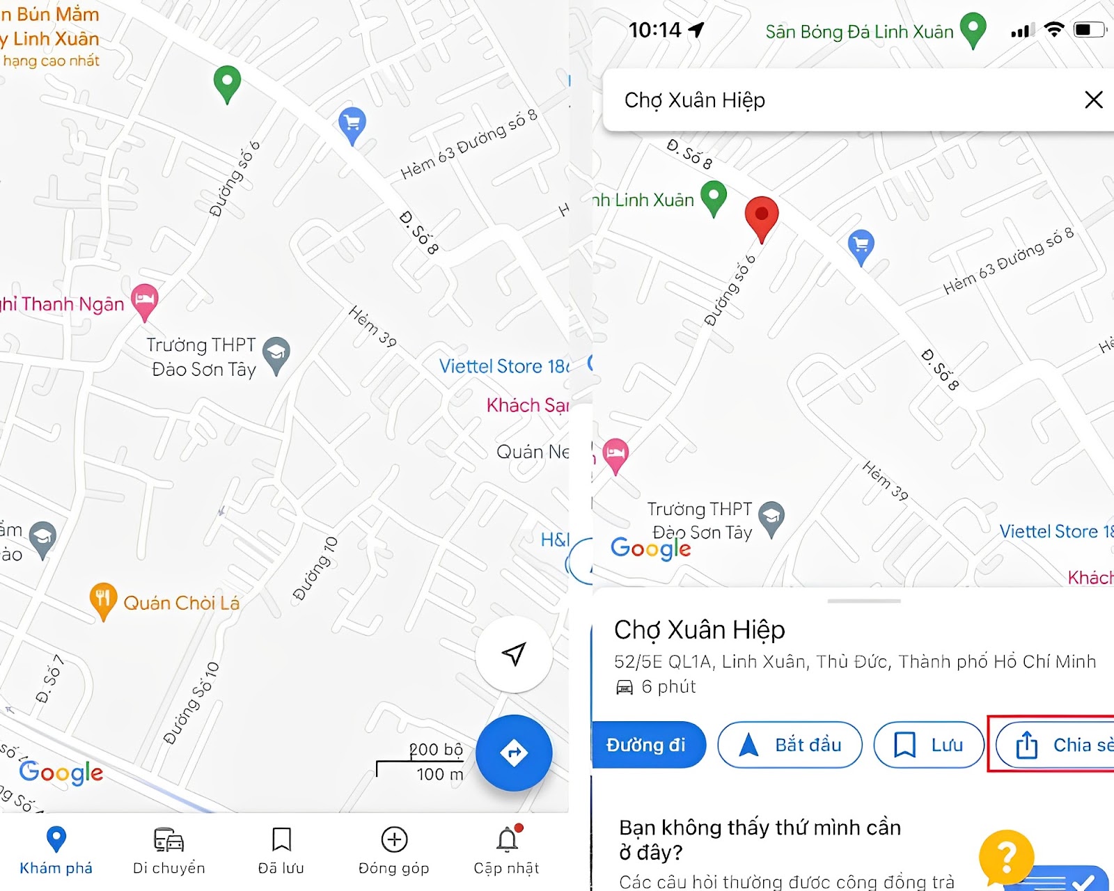 Cách chia sẻ vị trí bất kỳ bằng Google Maps
