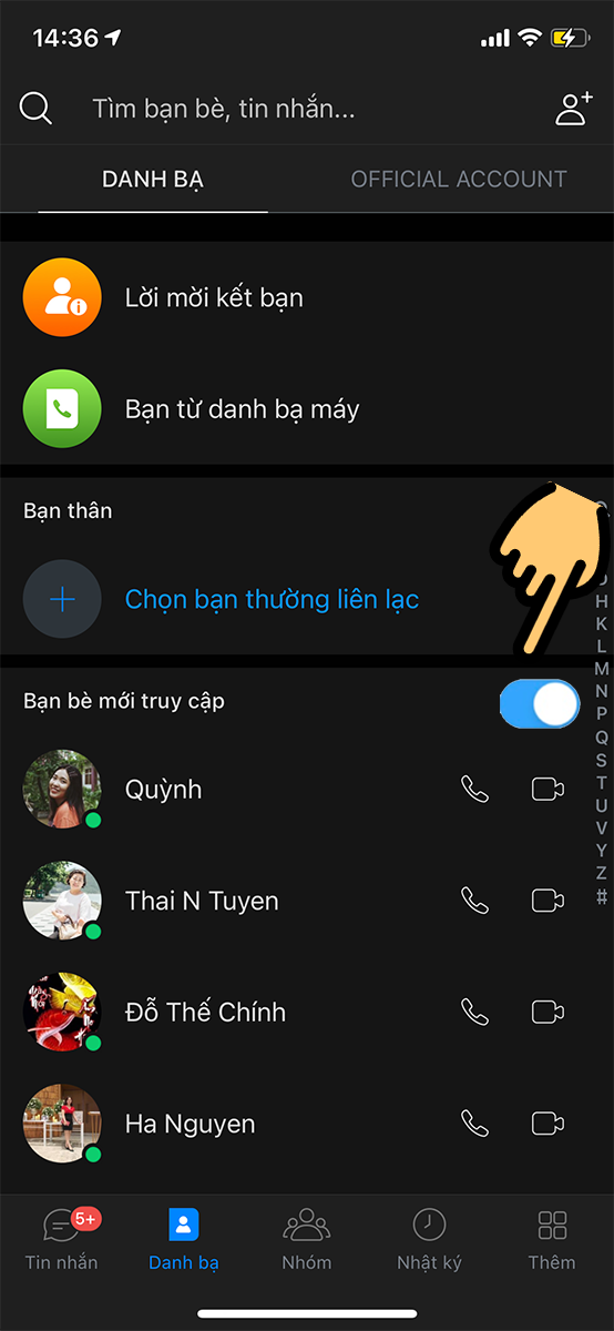 Tắt tính năng “Bạn mới cập nhật”