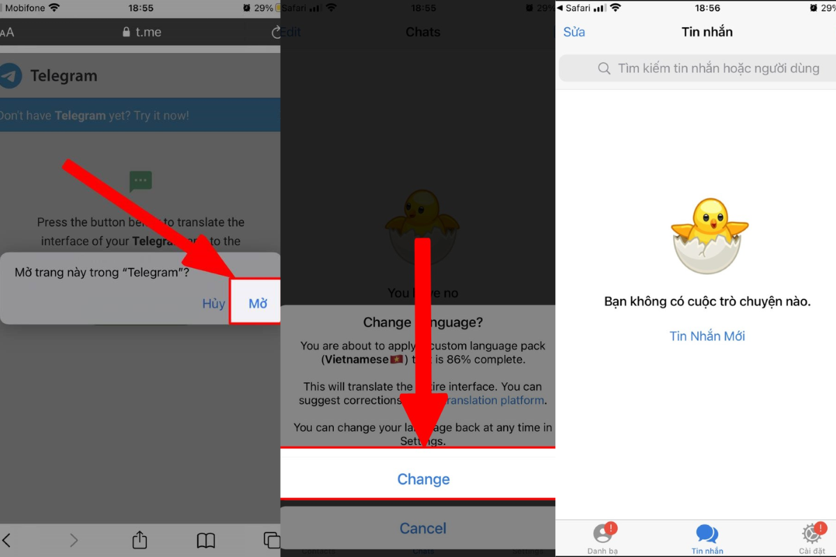 Cách cài đặt Telegram tiếng Việt cho điện thoại