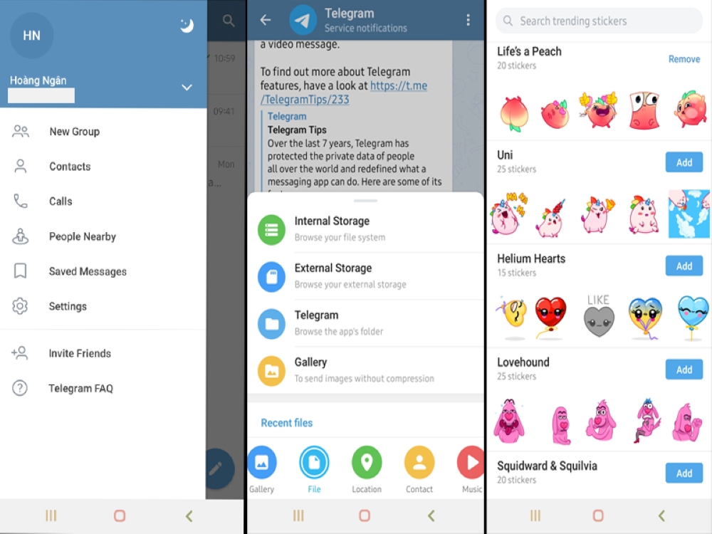 Bạn có thể nhắn tin, gọi thoại, gửi file,... miễn phí tại Telegram