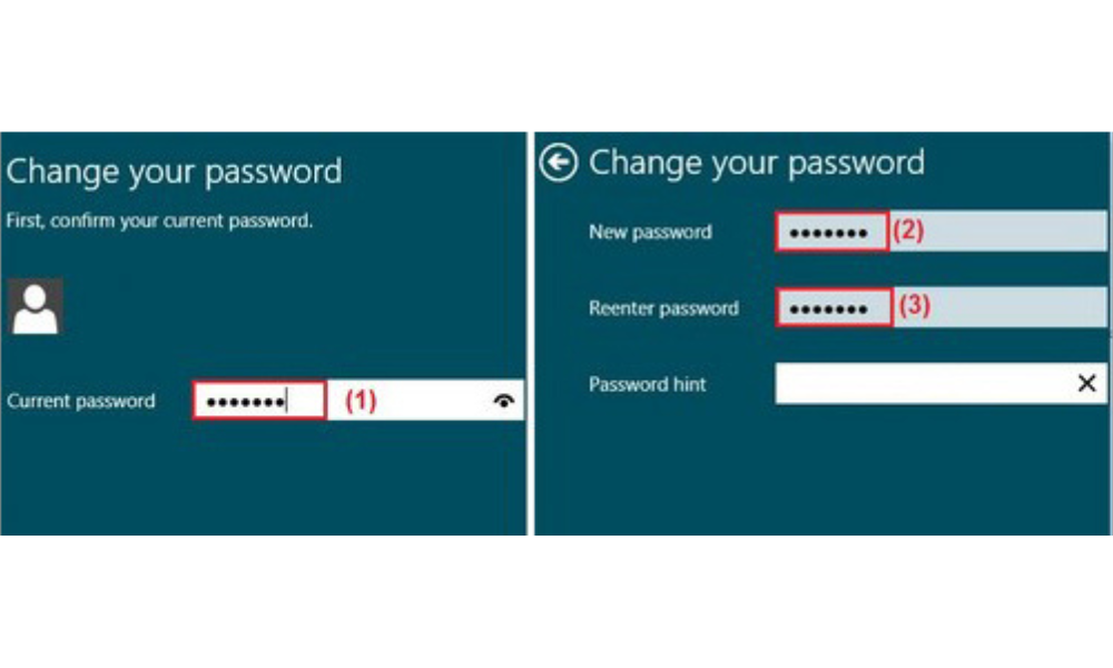 Nhập thông tin là bạn đã có thể đổi mật khẩu máy tính của mình rồi 