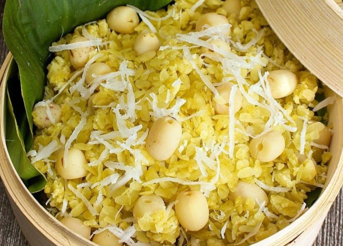 cách nấu xôi cốm