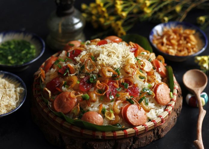 cách nấu xôi mặn