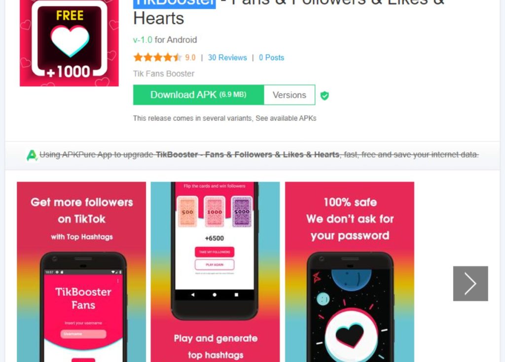 Tik Booster là app tăng lượt thả tim TikTok được nhiều người biết đến