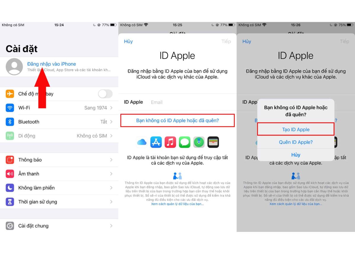 Cách tạo ID Apple miễn phí trên iPhone, iPad, Macbook và Web cực nhanh, cực dễ