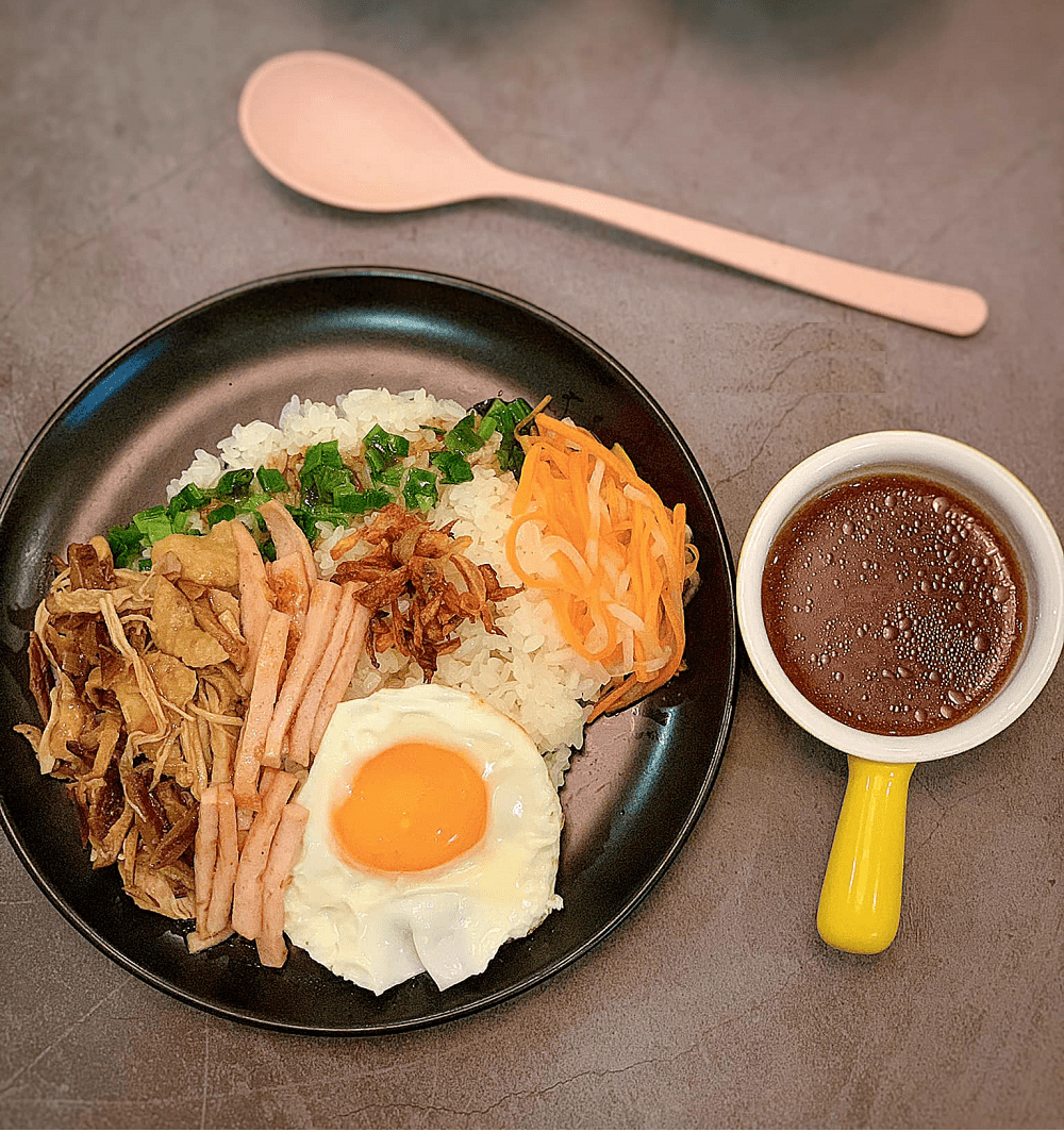 Thành phẩm ngon miệng sau khi nấu xôi mặn