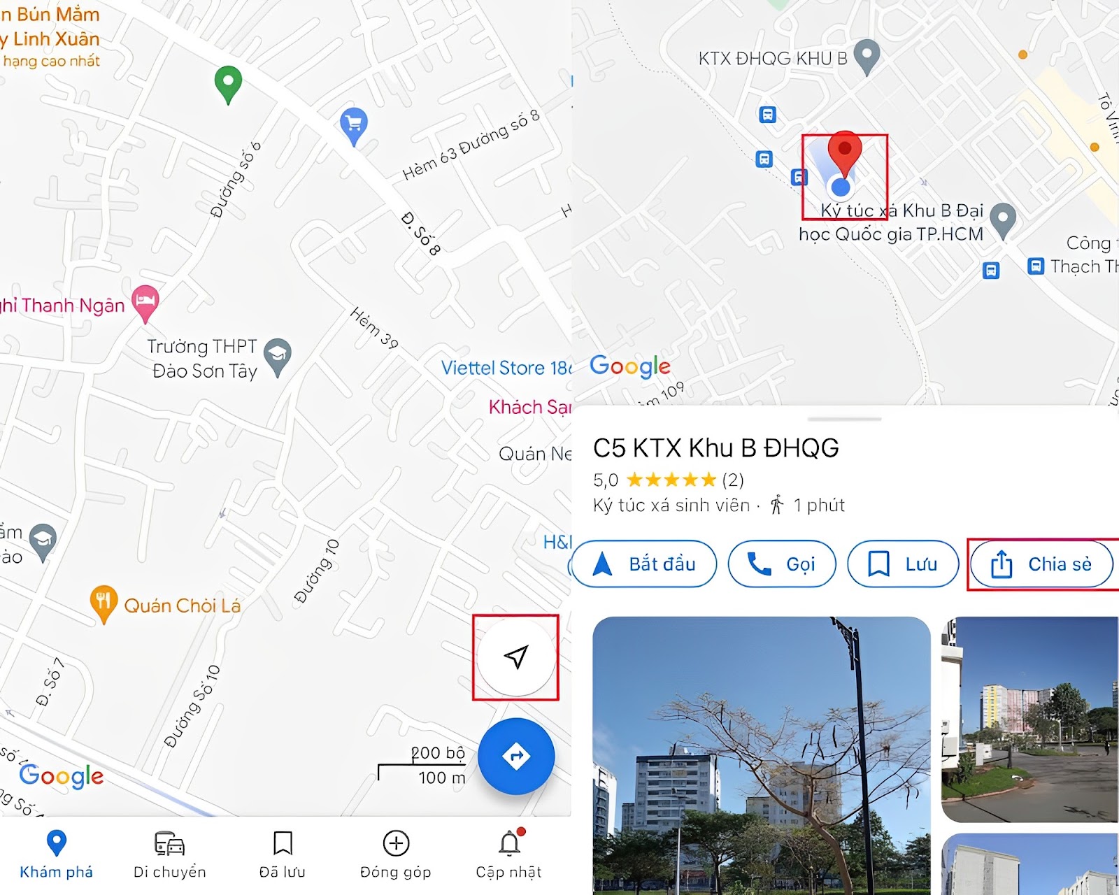 Cách chia sẻ vị trí hiện tại bằng Google Maps