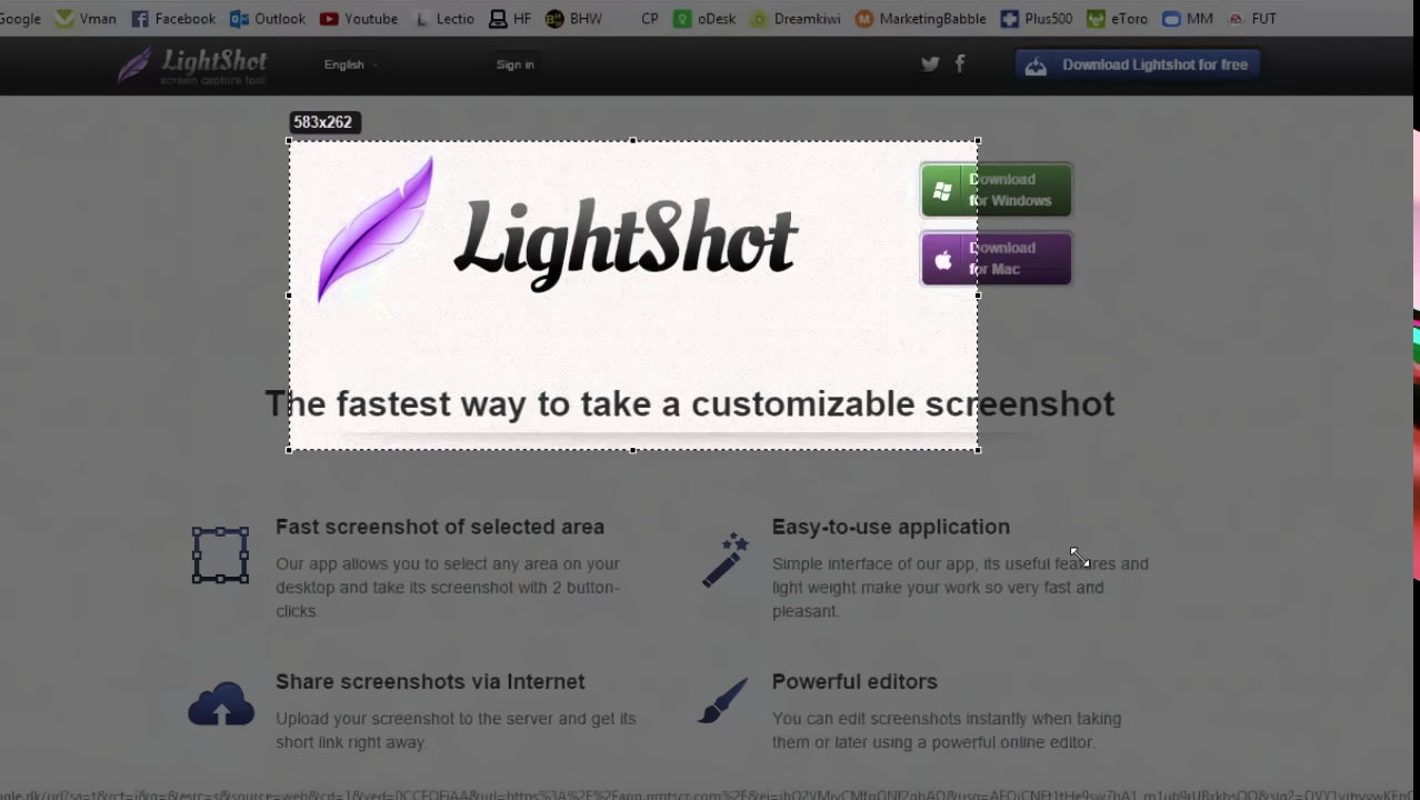 Phần mềm chụp màn hình máy tính Lightshot