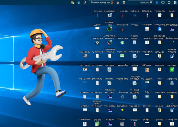 màn hình máy tính bị ngược