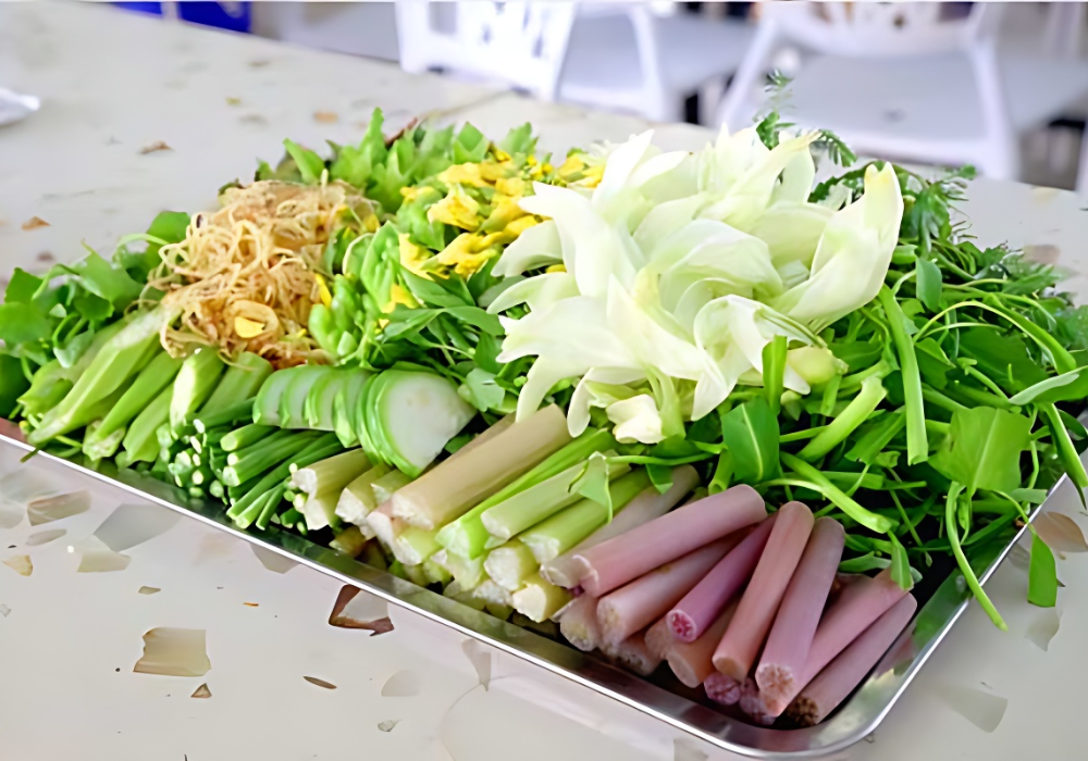 Các loại rau ăn kèm với lẩu Thái