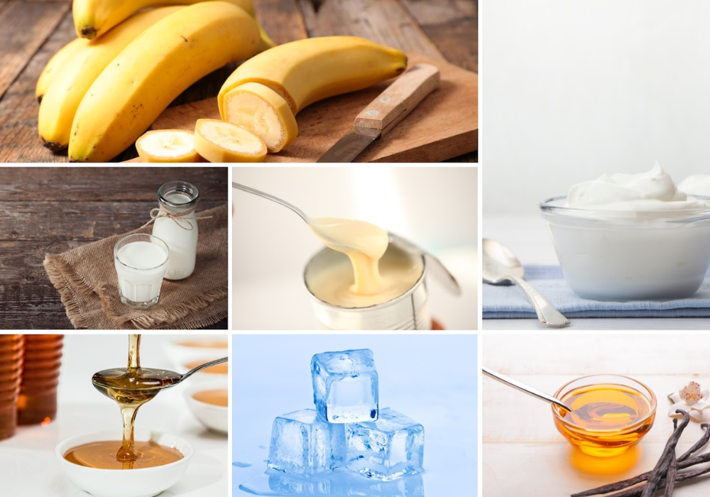 Chuẩn bị những nguyên liệu an toàn và phù hợp cho sinh tố chuối sữa đặc cho bé