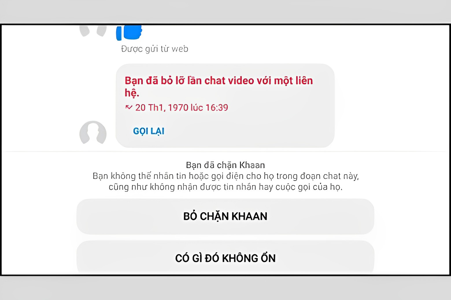 Chặn tài khoản Messenger khiến người dùng không nhắn tin được