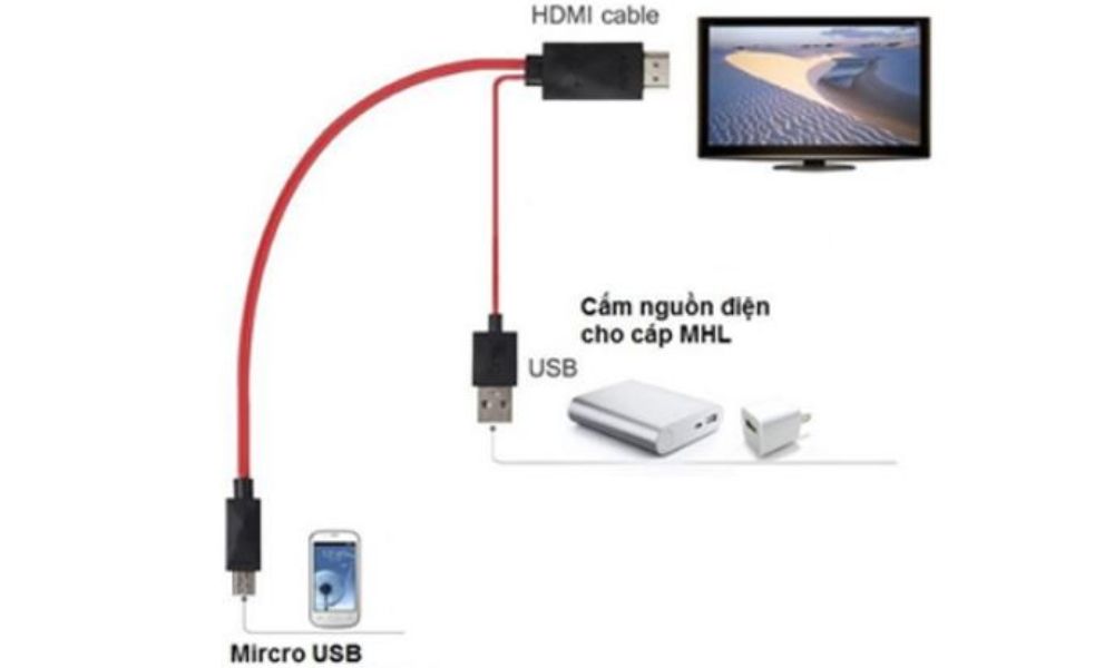 Cắm lần lượt các đầu sợi cáp vào từng ổ tương ứng