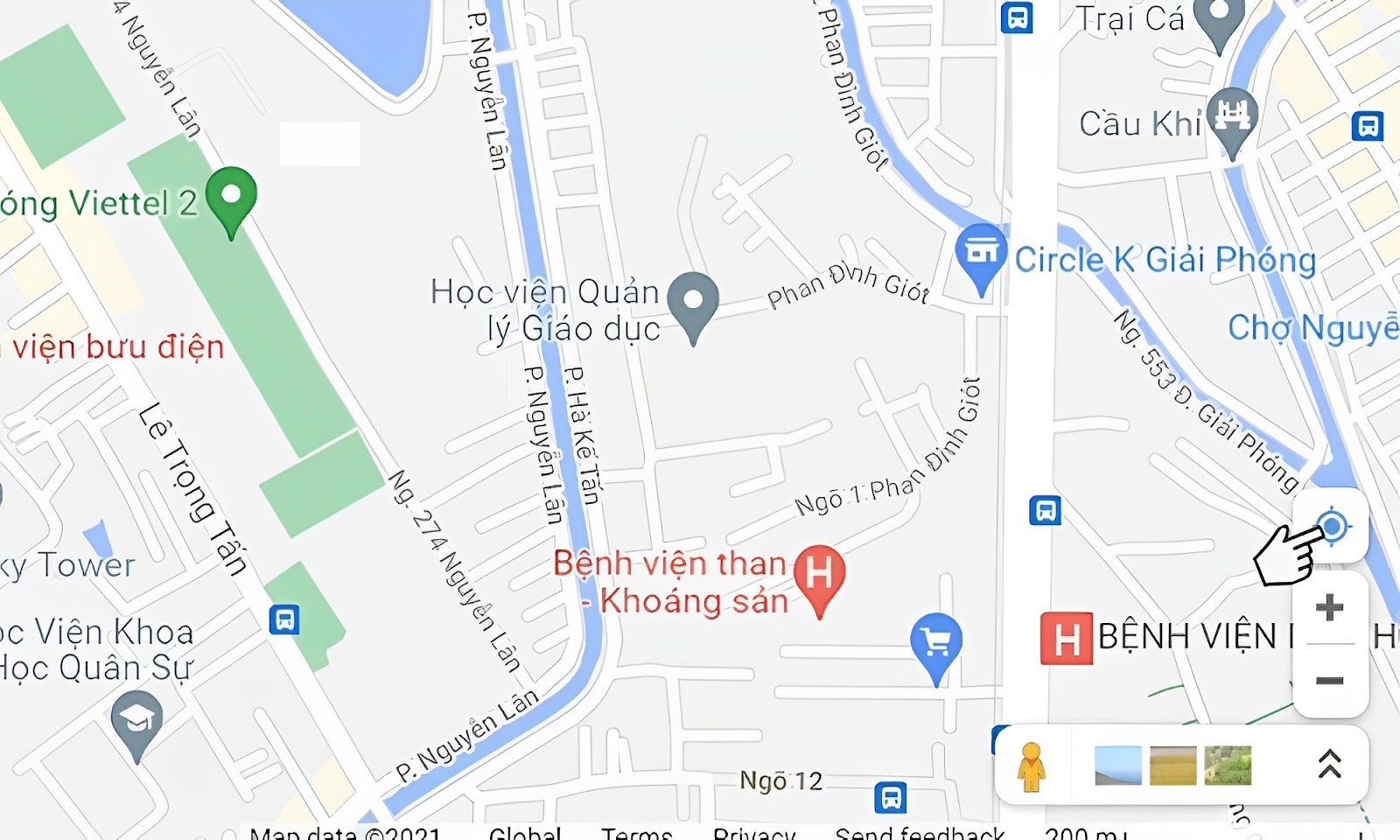 Truy cập vào Google Map