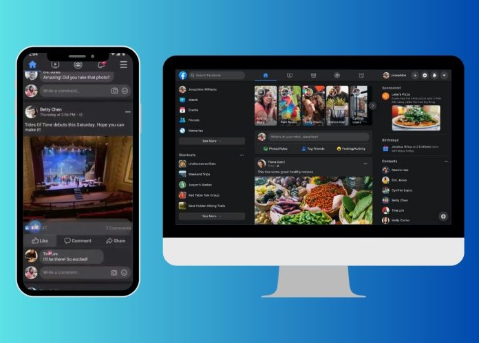 cách bật chế độ tối trên facebook