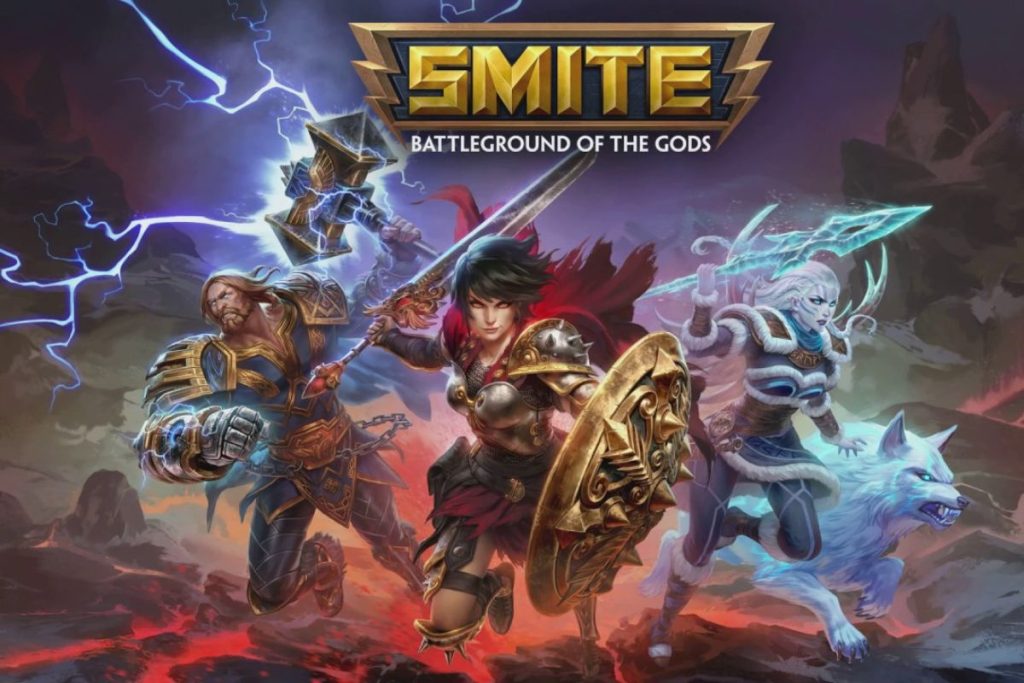 SMITE là một đấu trường trực tuyến nhiều người chơi (MOBA) góc nhìn thứ ba miễn phí,  được phát triển bởi Hi-Rez Studios và Titan Forge Games 