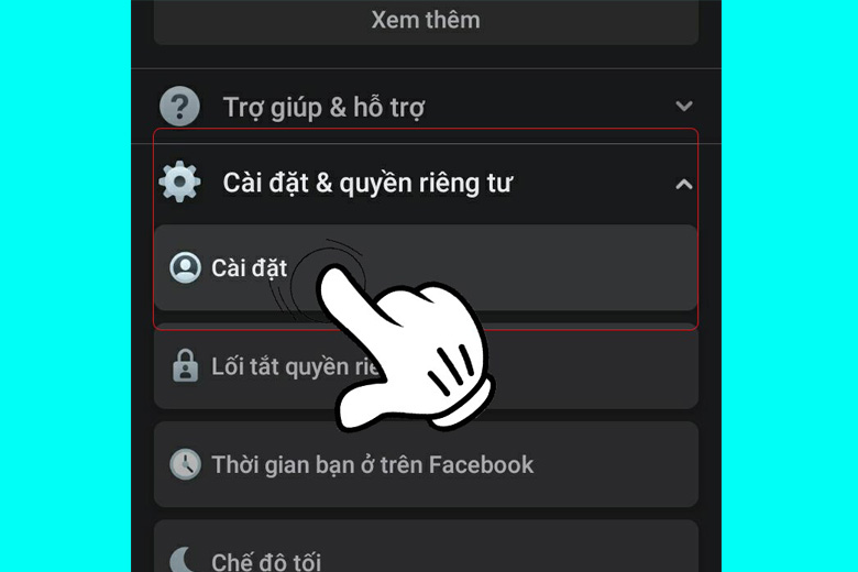 Mở khóa trang cá nhân Facebook  