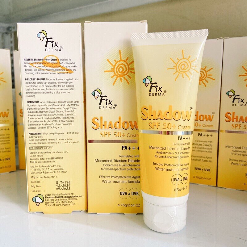 Kem chống nắng Fixderma 75g Shadow SPF 50+ Cream 