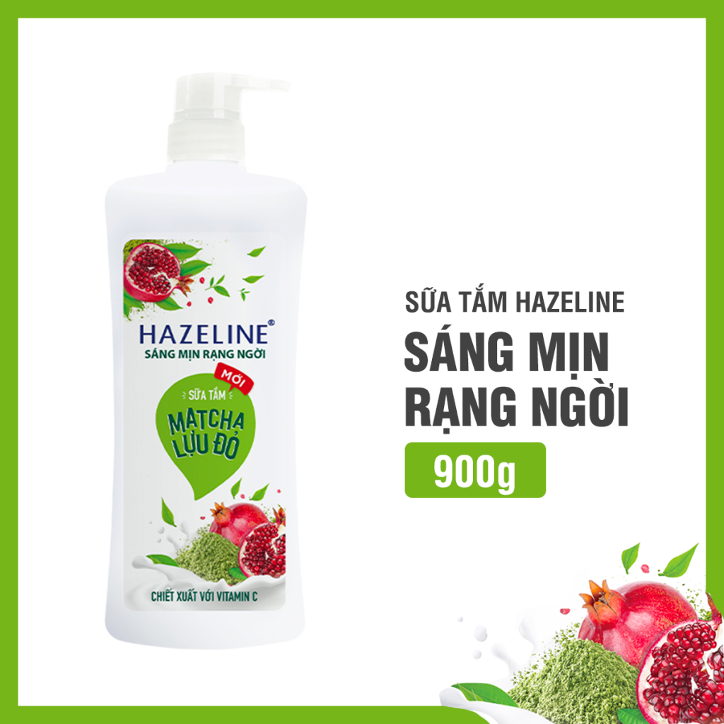 Sữa dưỡng thể làm trắng da Matcha Lựu Đỏ của Hazeline