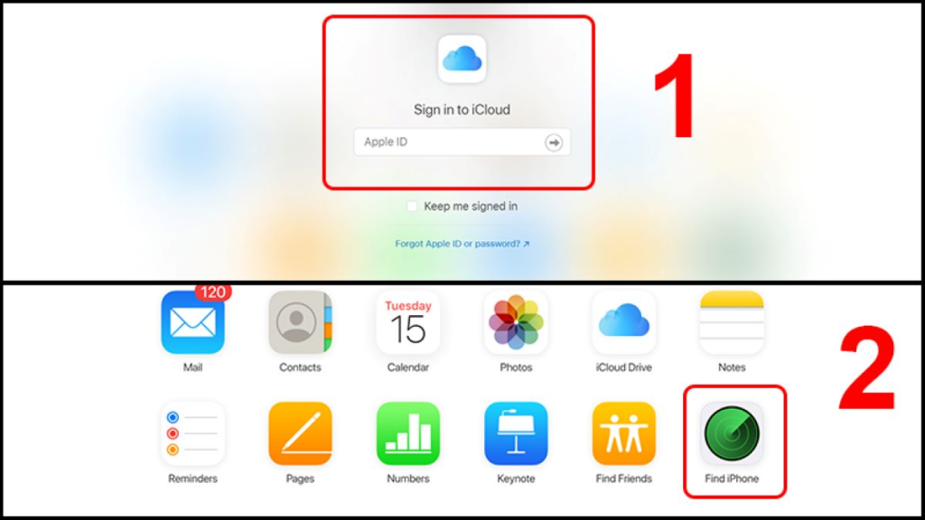 truy cập tài khoản iCloud