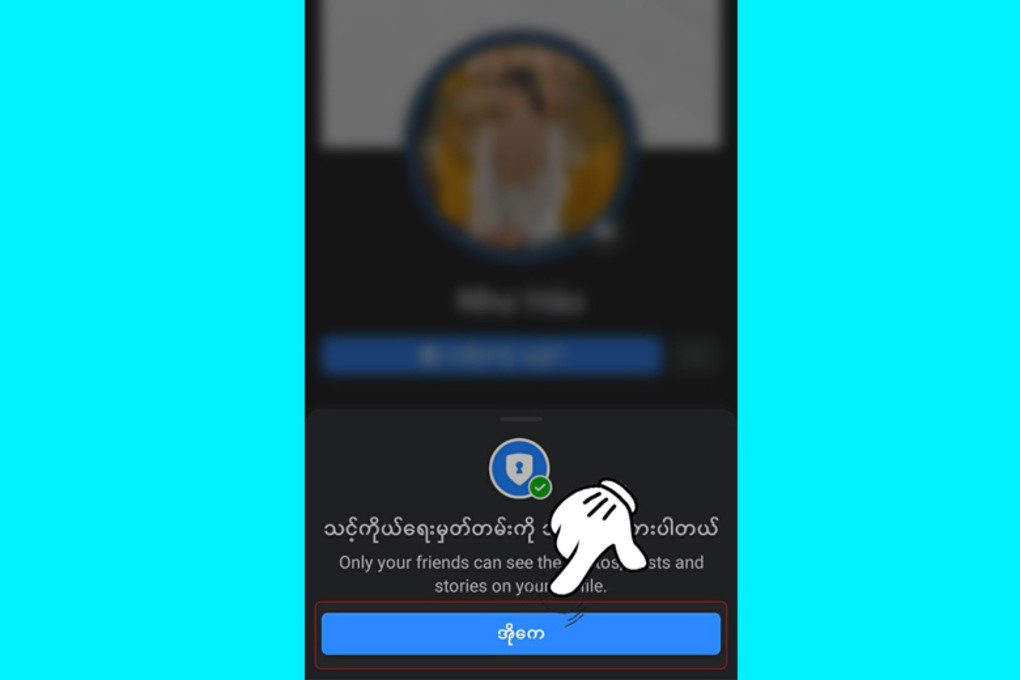 Khóa trang cá nhân Facebook bằng cách thay đổi ngôn ngữ thành công