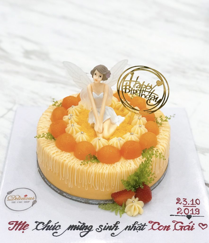 Bông lan trứng muối hình cô gái