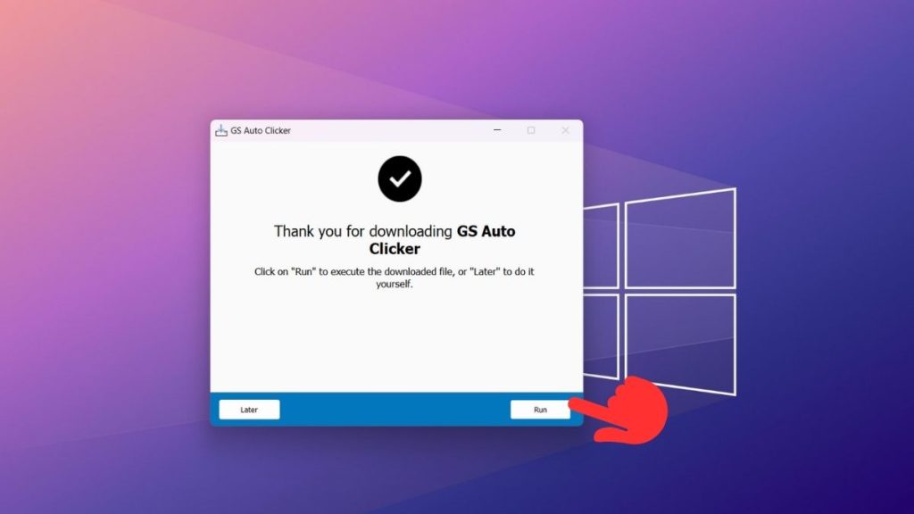 GS Auto Clicker giúp người dùng click nhanh một cách tự động