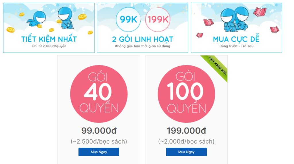 Lựa chọn gói Bookcare phù hợp
