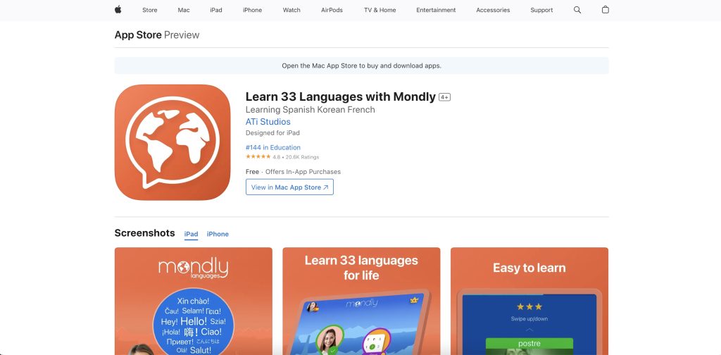 App học tiếng Anh Monthly