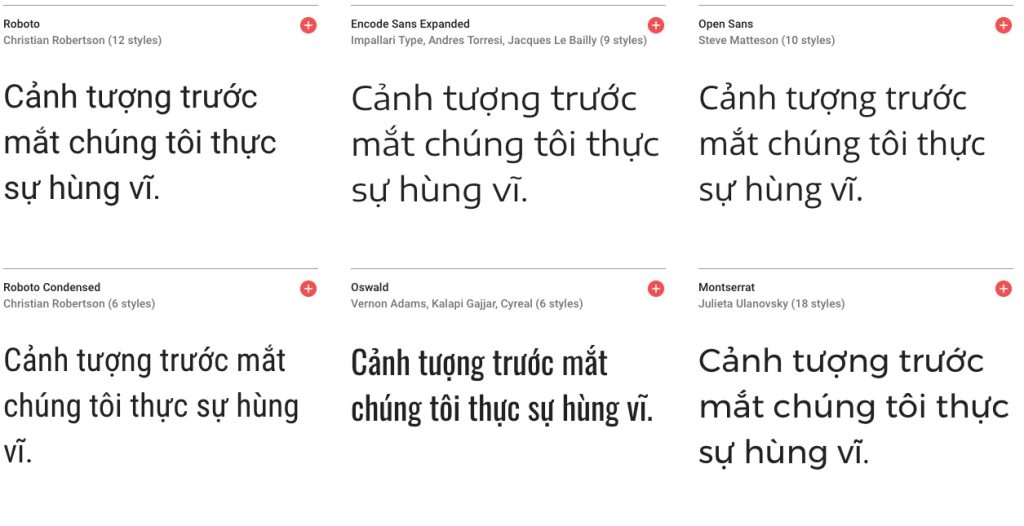 Các font chữ đẹp, dễ nhìn và được sử dụng phổ biến hiện nay