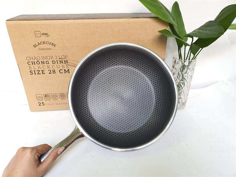 Chảo tổ ong chống dính inox FiveStar Plush Chảo tổ ong inox FiveStar Plush