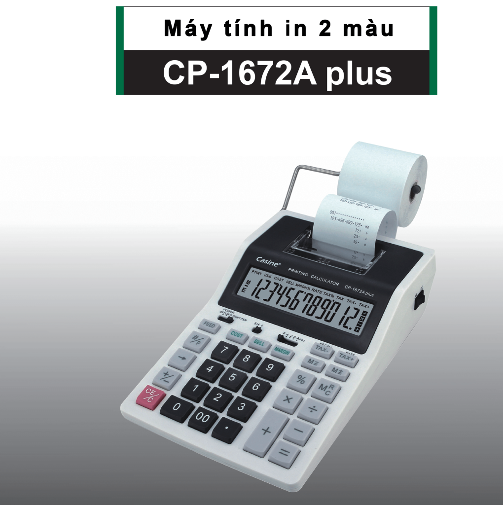 Ít ai biết Casio có dòng máy tính in giấy