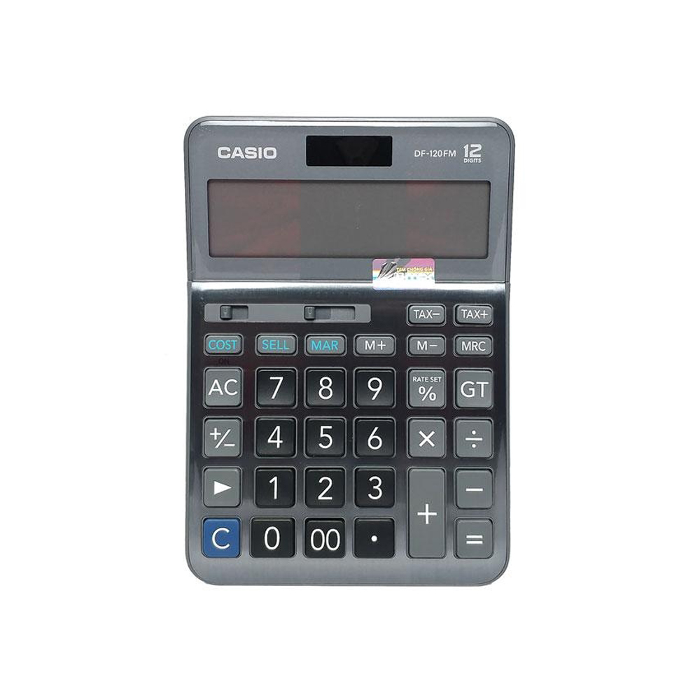 Khung máy casio DF-120FM làm bằng kim loại sang trọng, độ bền cao