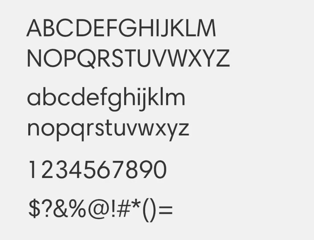 Mẫu font chữ Source Sans Pro