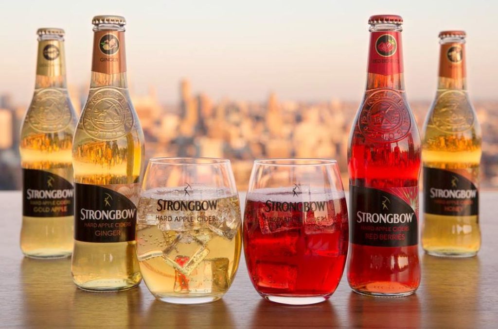 Strongbow là một trong những thức uống ít độ cồn nhất