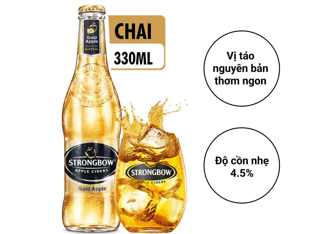 Gold Apple chứa độ cồn nhẹ chỉ từ 4.5%