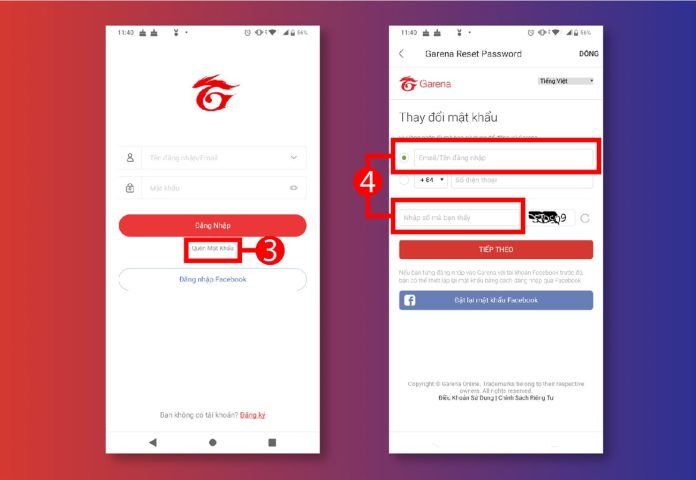 Hướng dẫn cách đổi mật khẩu garena
