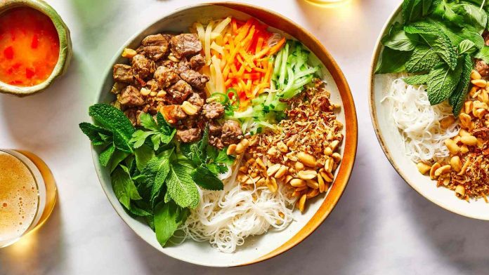 Cách làm bún thịt nướng