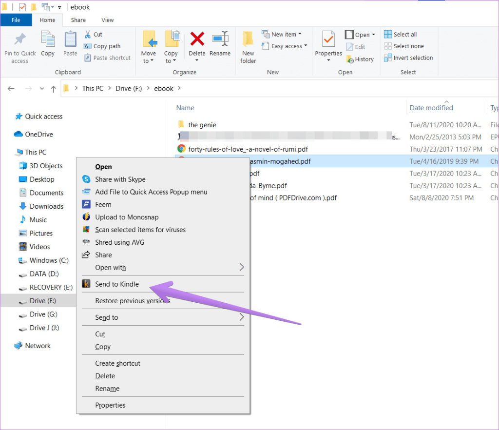 Sử dụng App Send to Kindle for PC