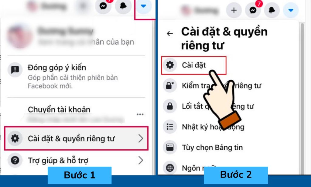 Hướng dẫn cách ẩn bình luận bằng từ khóa bước 1 và 2