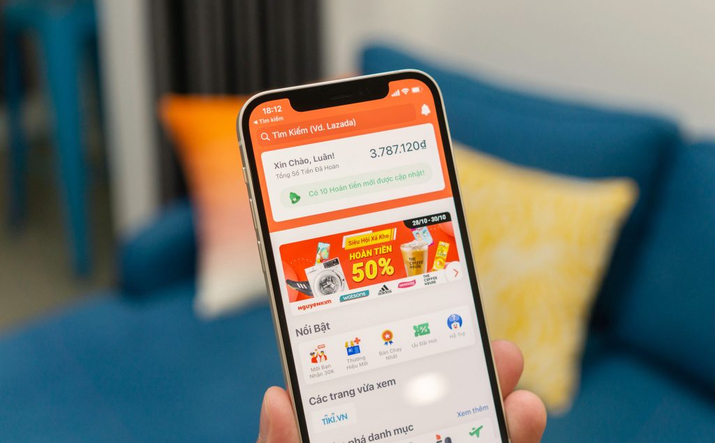 Shopback hoàn tiền từ 3-20%