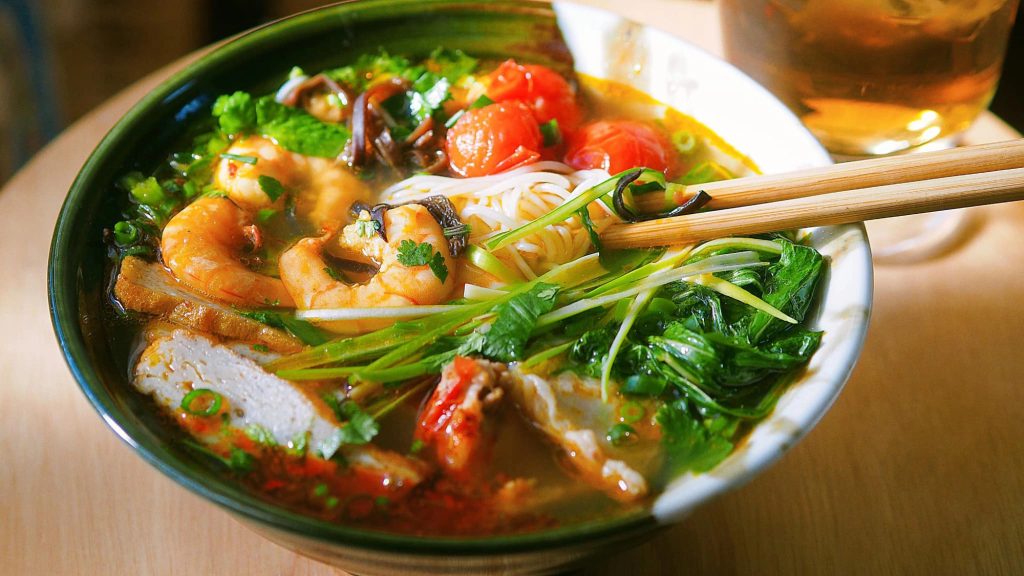 Bún mọc tôm thơm ngon, dễ ăn dễ nấu