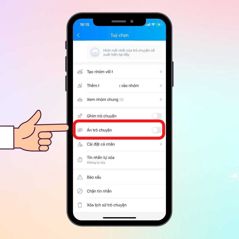 Ẩn đi cuộc trò chuyện