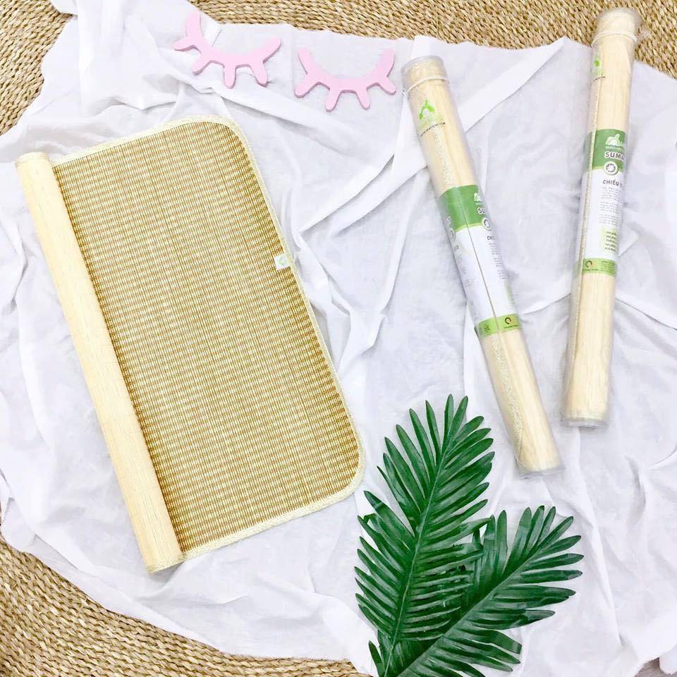 Bề mặt nhám nhẹ của chiếu Uala rogo Bambo tạo cảm giác massage nhẹ nhàng cho cơ thể