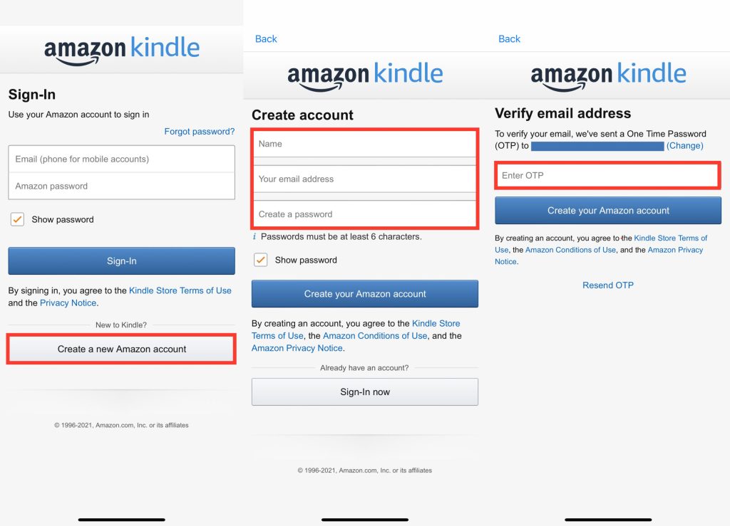 Đăng ký tài khoản trên Amazon