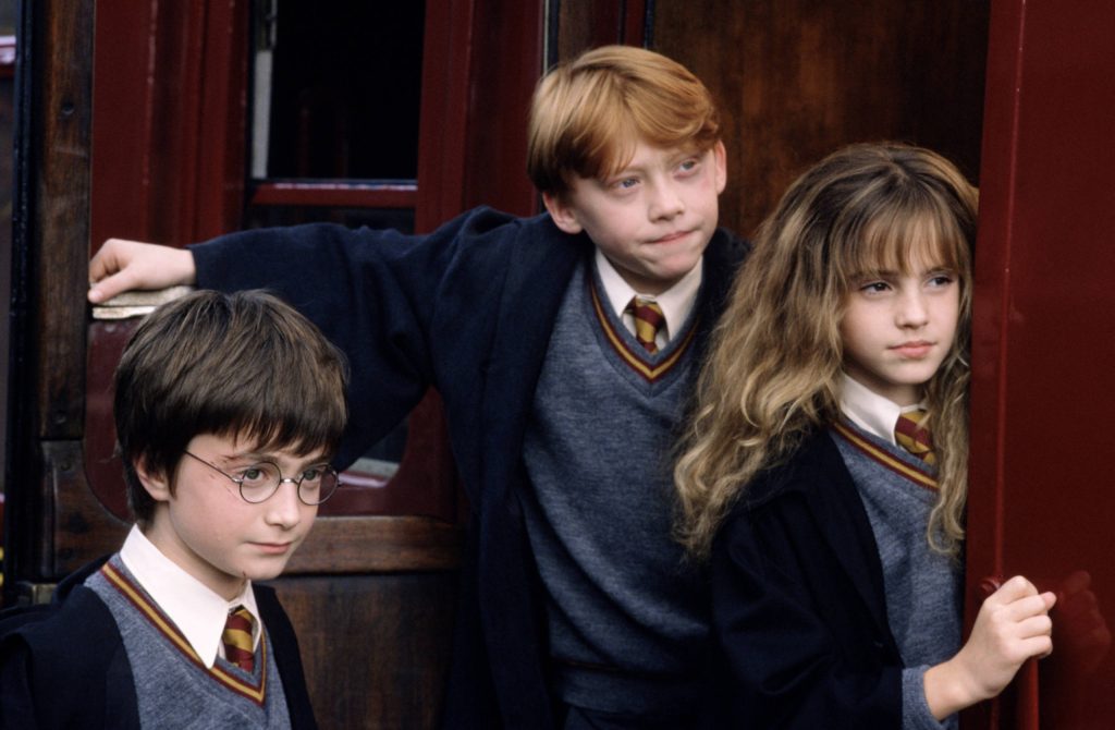 Ba người bạn thân thiết Harry, Ron và Hermione
