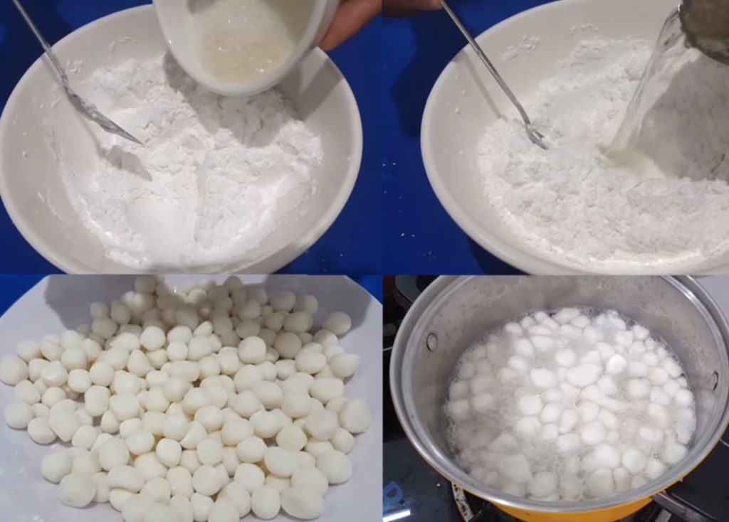 Hướng dẫn làm trân châu bằng bột mì cực kỳ đơn giản